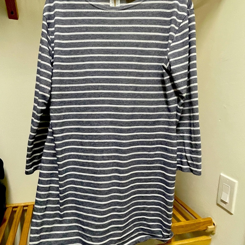 Sail To Sable striped dress three-quarter sleeves